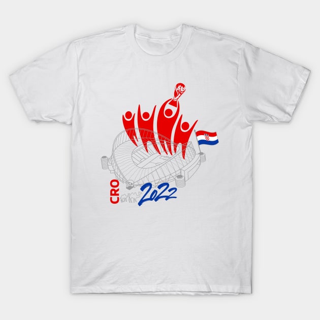 Croatia World Cup Soccer 2022 T-Shirt by DesignOfNations
